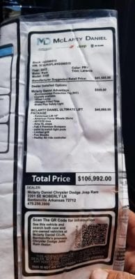 Sold on Dealer Lot $107k Ram 2500 Pickup! Not A Joke