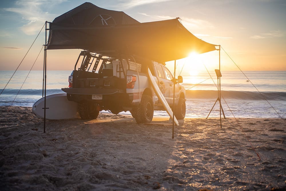 Nissan Titan Surfcamp Show Vehicle - Retro Beach Looks, Gear + Big Pickup Capability