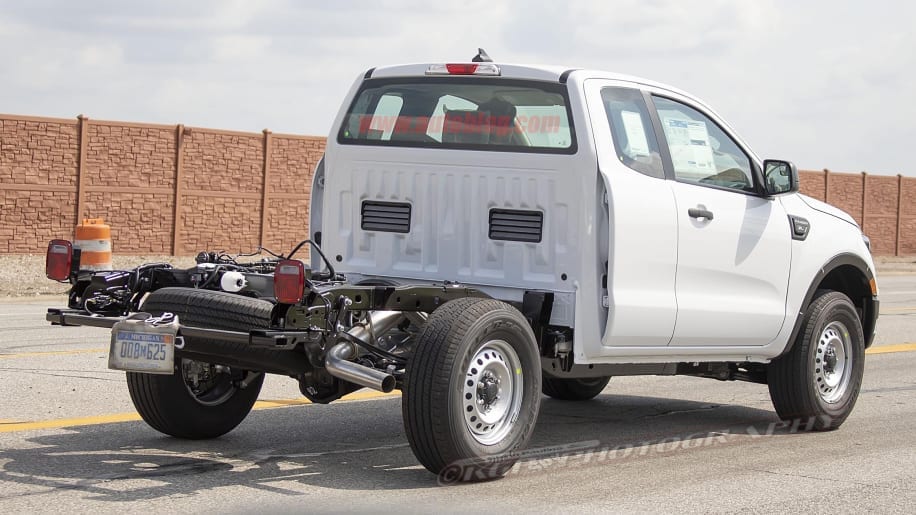2019 Ford Ranger XL Work Pickup Spied - Bare Bones, No Bed