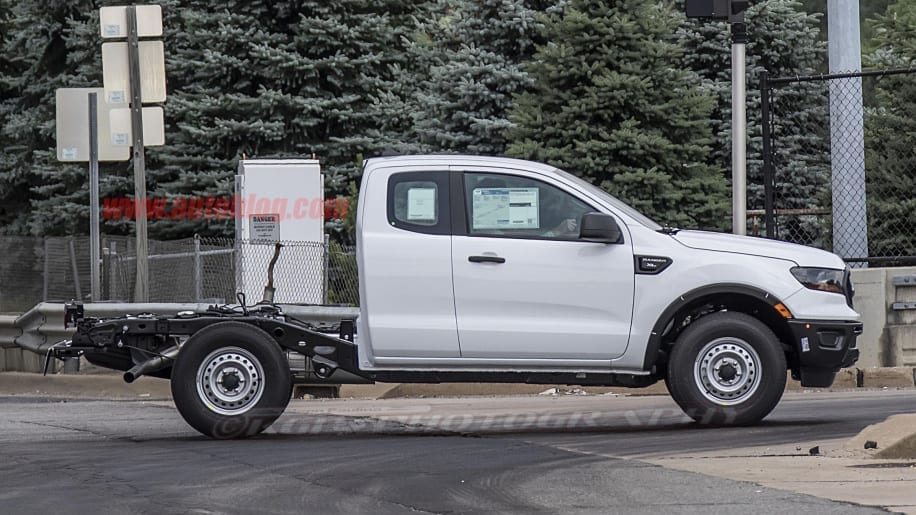 2019 Ford Ranger XL Work Pickup Spied - Bare Bones, No Bed
