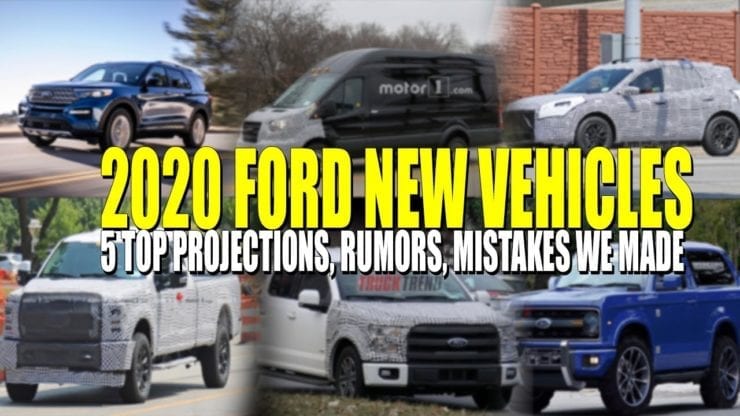Top 5 New 2020 Ford Vehicle Rumors