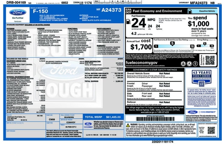 2021 Ford F-150 Powerboost