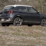 2020 Hyundai Venue Denim Edition low rear 3/4 view