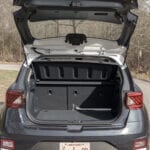 2020 Hyundai Venue Denim edition cargo area rear seat up