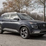 2020 Hyundai Venue Denim Edition passenger front 3/4 view