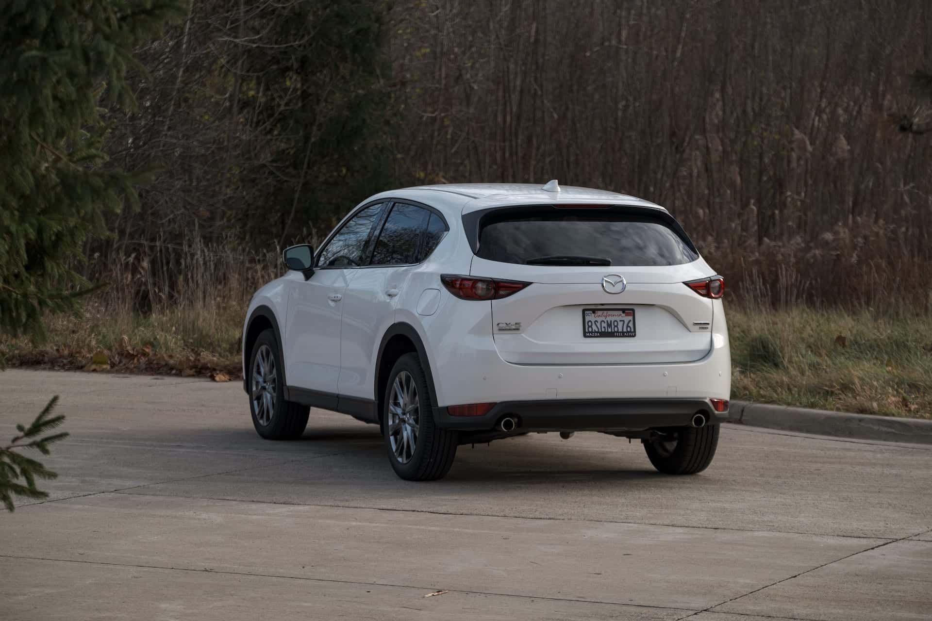 2021 Mazda CX-5 Signature AWD rear 3/4 view