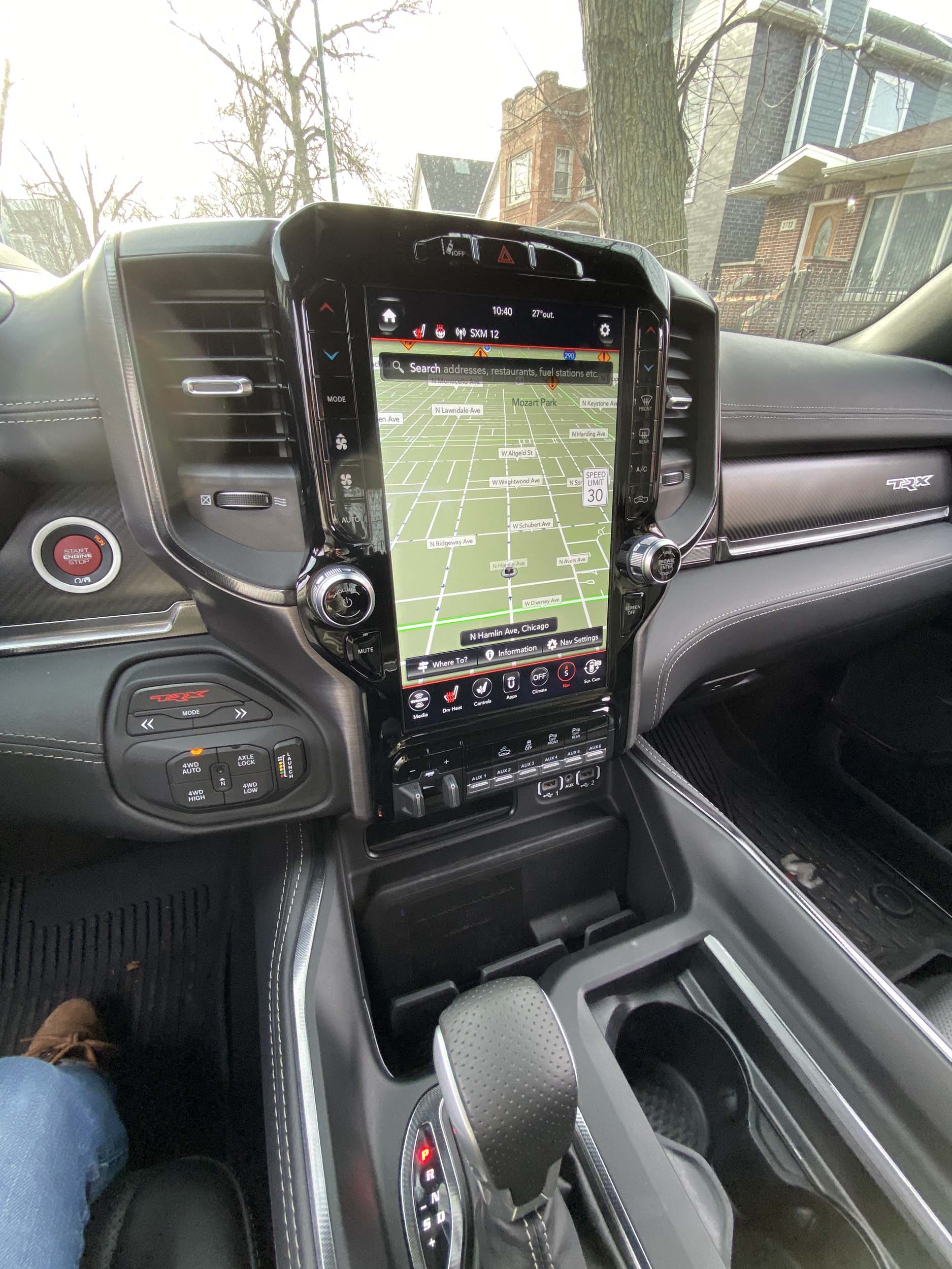 Ram TRX gearshift