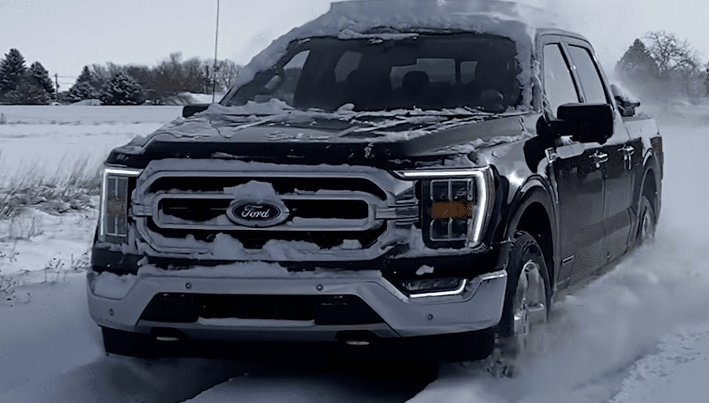 F-150 hybrid in cold winter weather