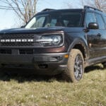2022 Ford Bronco Sport Badlands low front 3/4 view drivers side