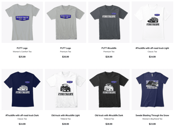 PUTT Teespring Shop