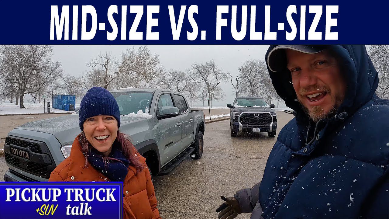 mid-size or full-size pickup truck