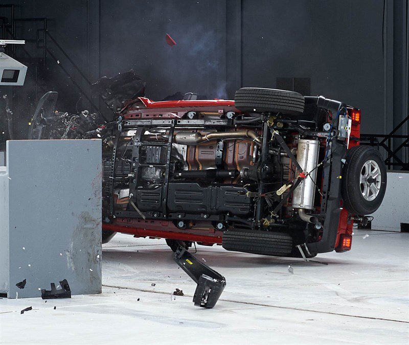 Jeep Wrangler crash test