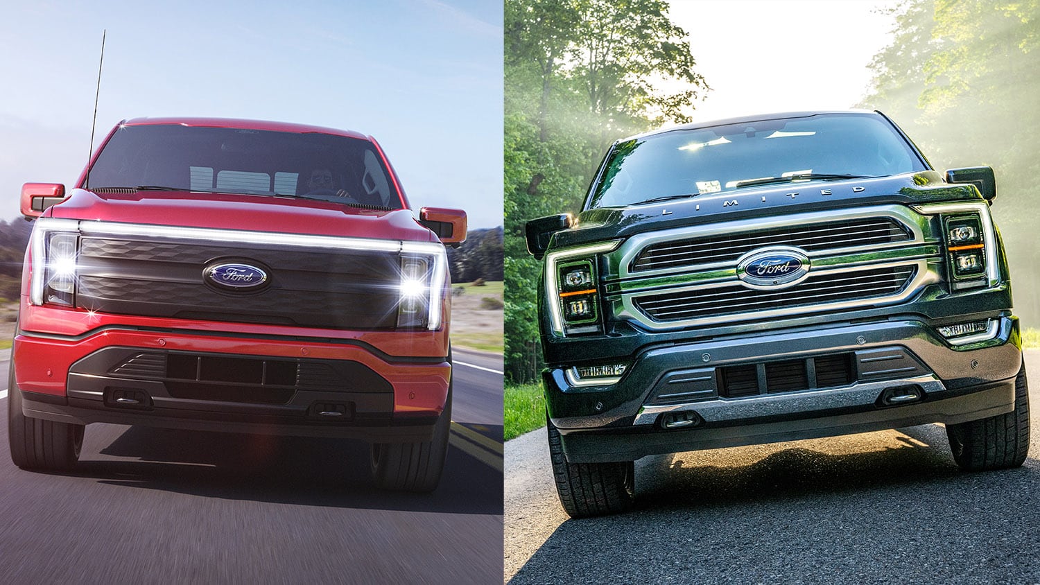 F-150 gas vs. electric trucks