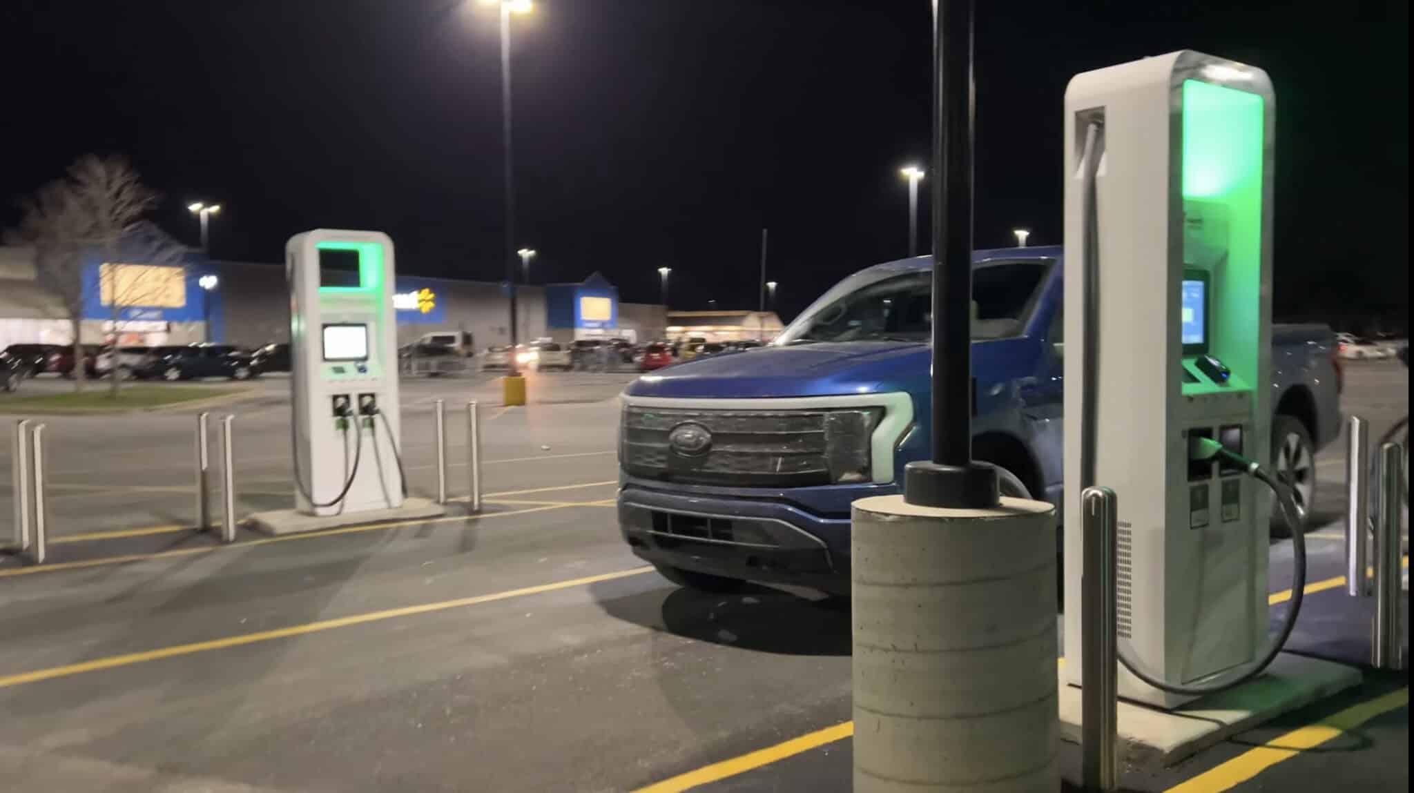EV charging at night