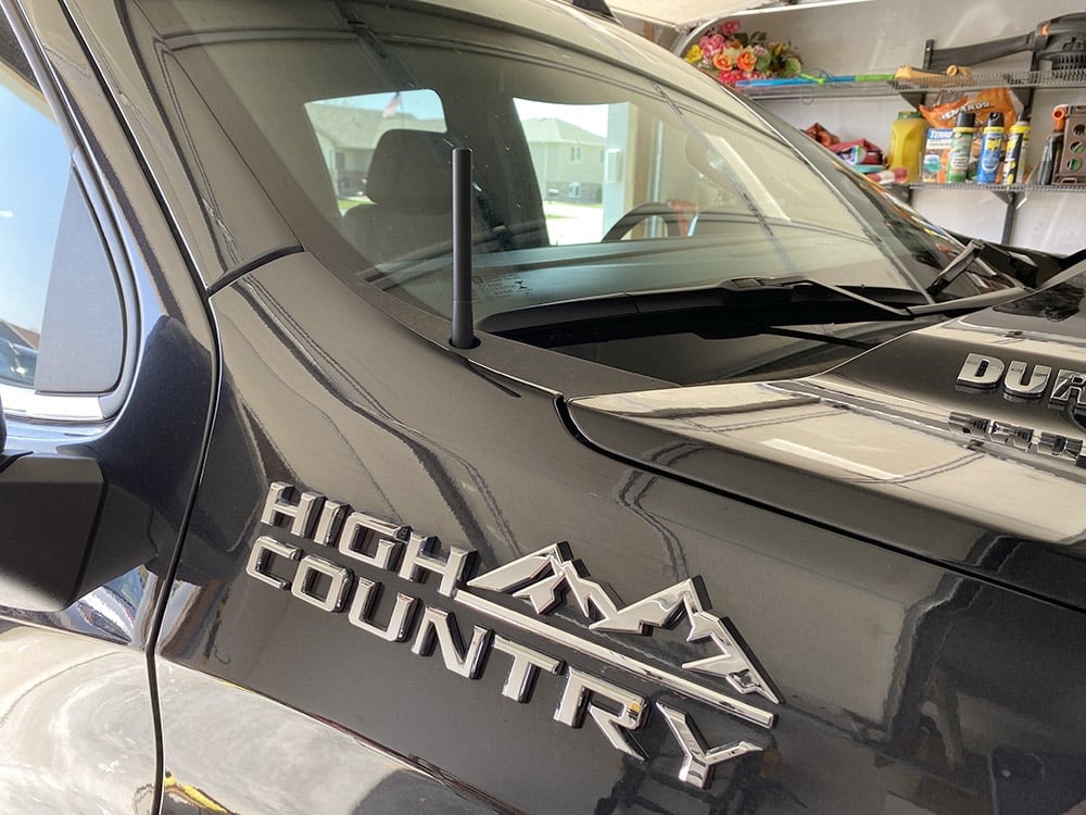 RedRock short black billet antenna