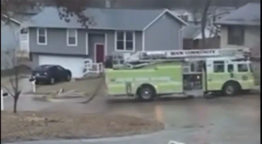 Fire Truck on Ice