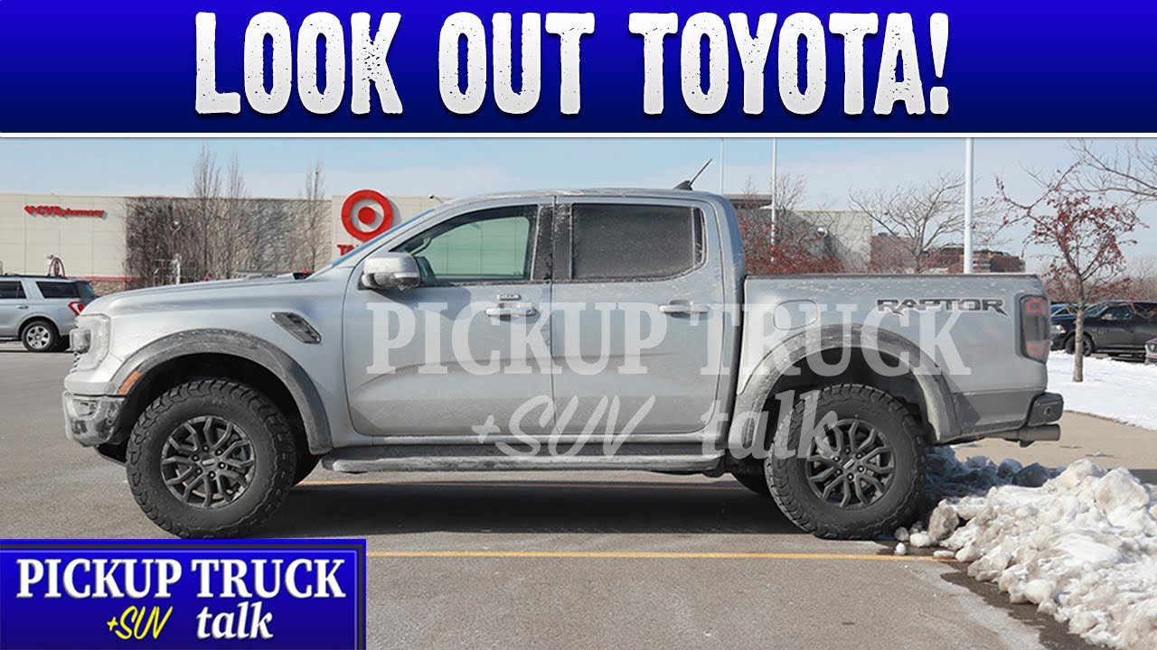 cover blown! new 2024 ford ranger raptor spotted at target youtube