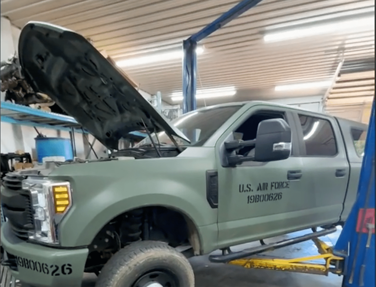 Air Force Ford Super Duty diesels lifespan