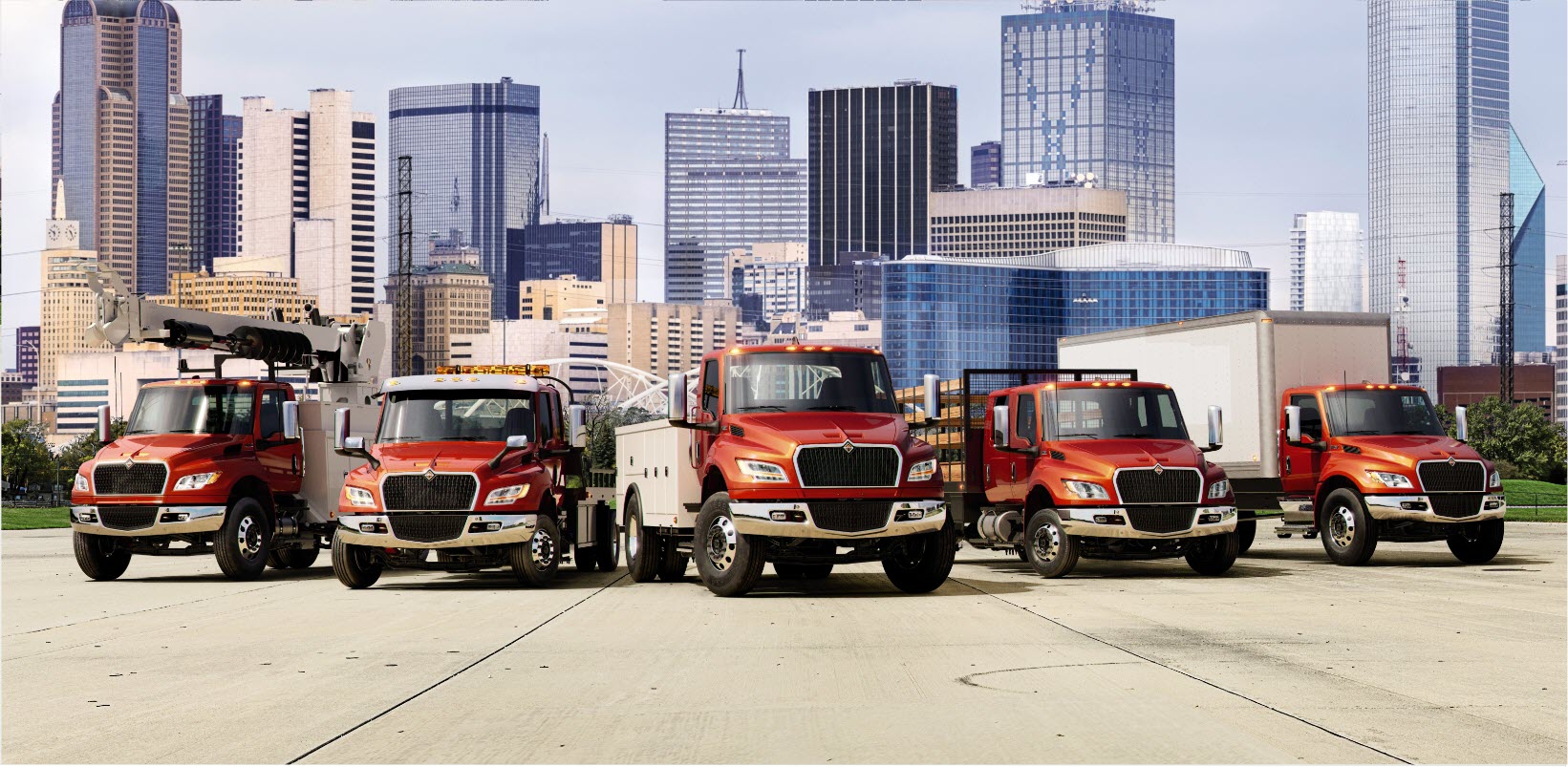 International MV product page cab options