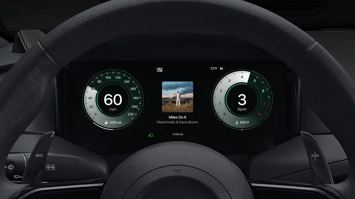 apple carplay ultra cluster now playing