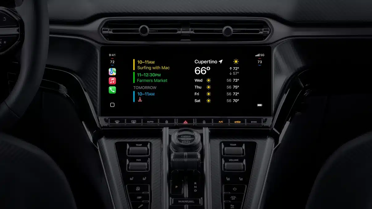 apple carplay ultra cluster widgets
