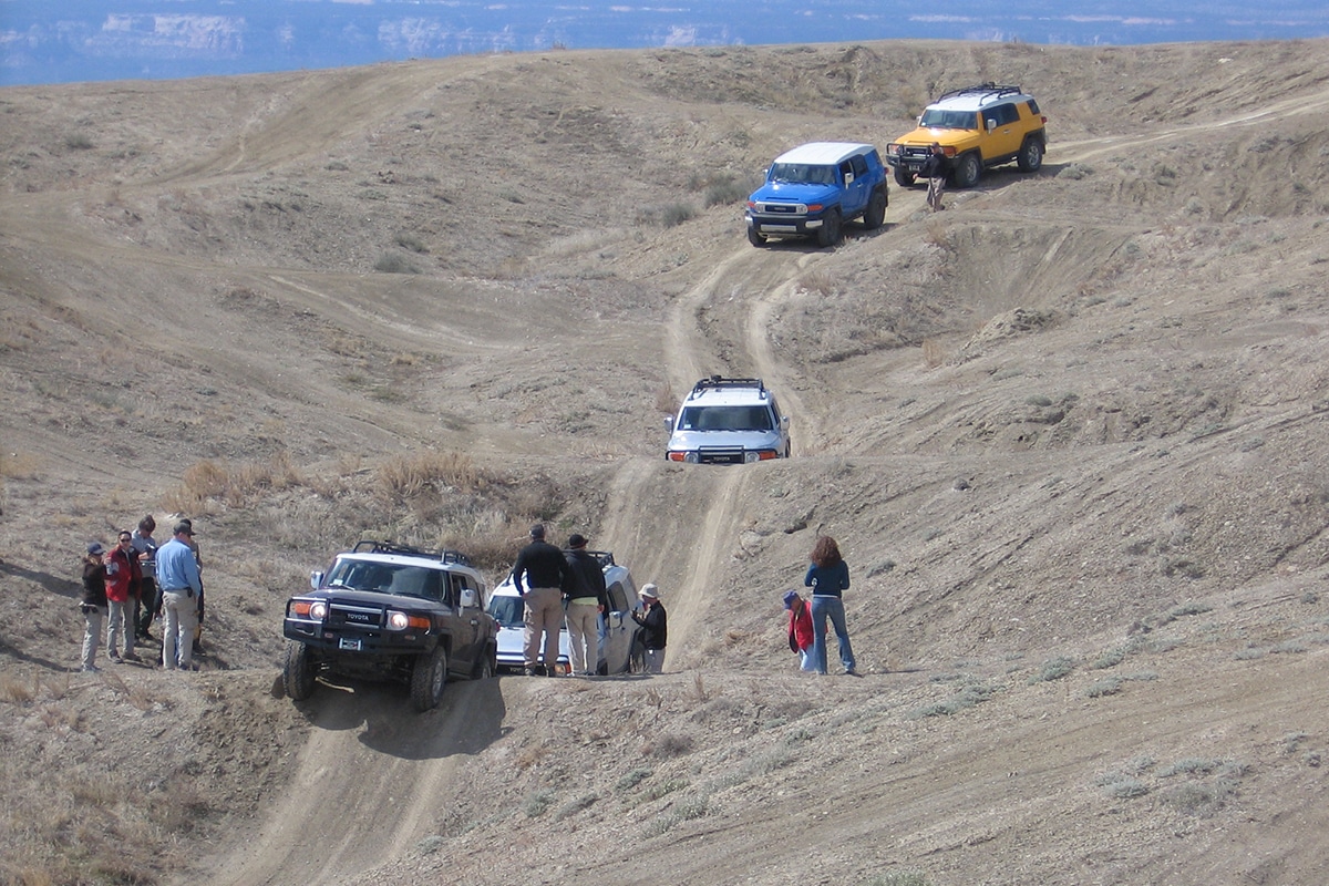 4-Wheeling America training the FJ Cruiser Trail Teams.
(photo by Paul M. Williamsen)