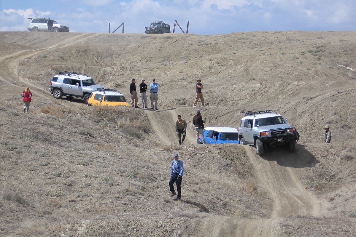 4-Wheeling America training the FJ Cruiser Trail Teams.
(photo by Paul M. Williamsen)