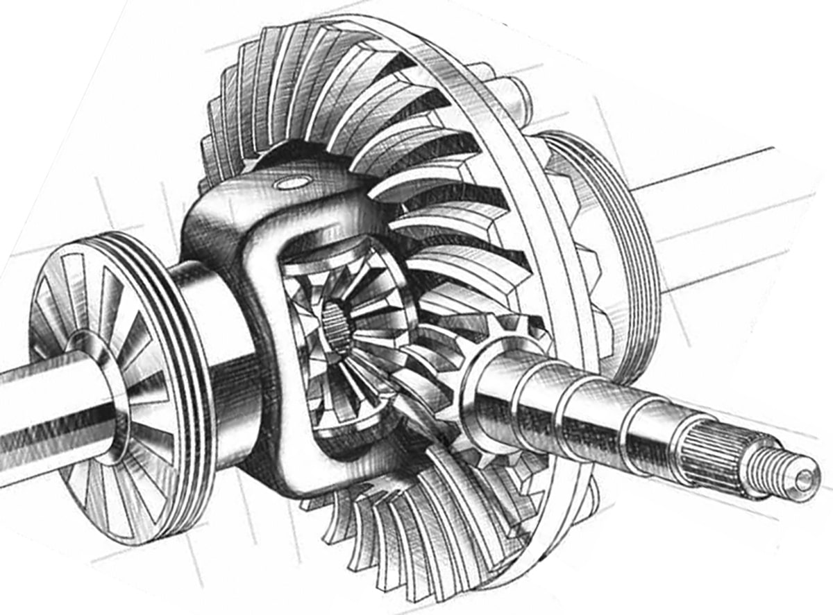 FJ Cruiser rear differential.
(illustration by Toyota Motor Sales, USA, Inc.)