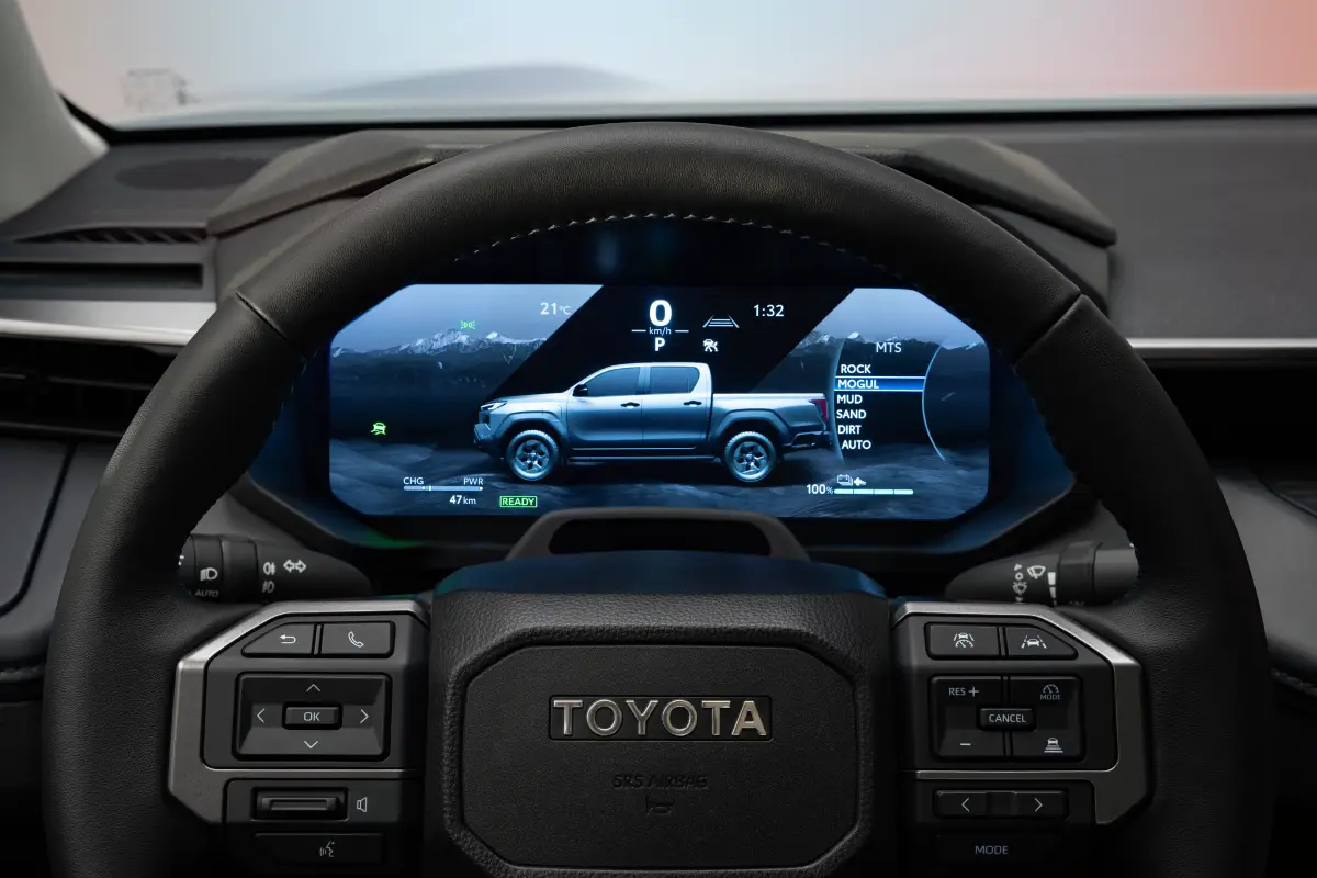 2026 Toyota HiLux EV Driver Information Screen