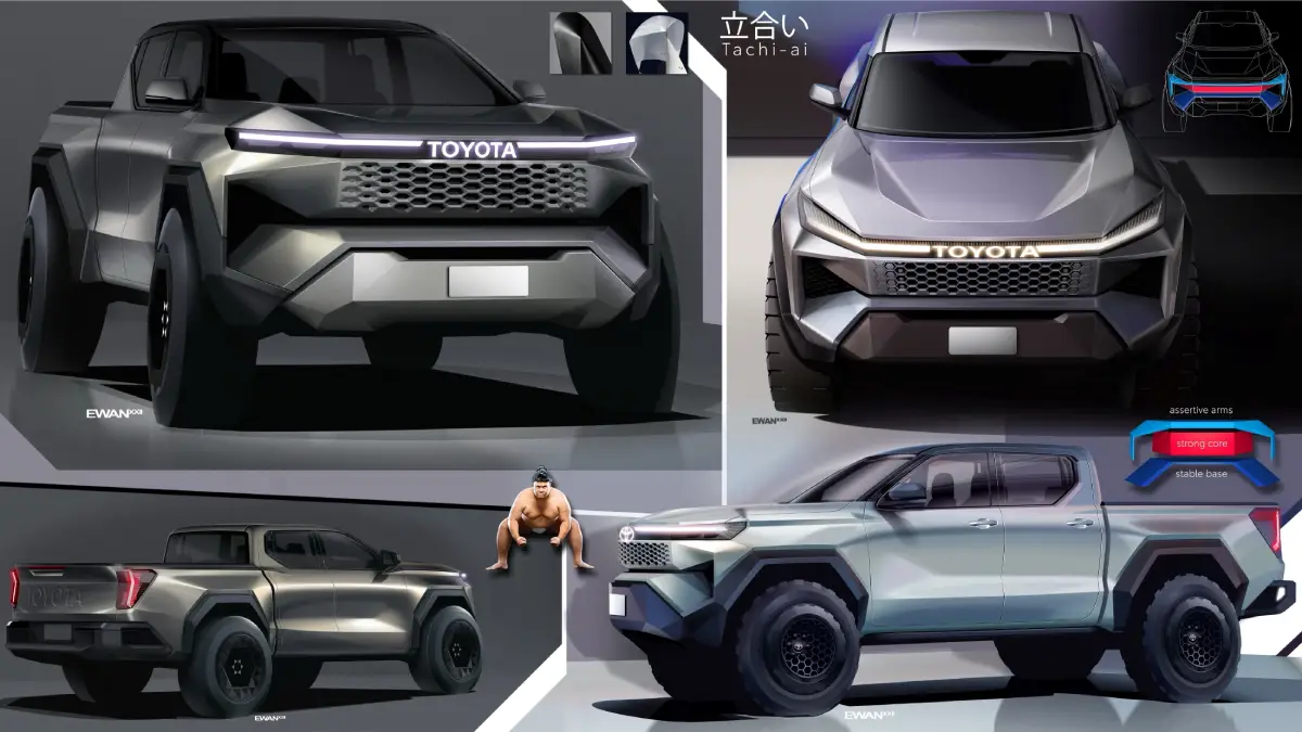 2026 Toyota HiLux Design Sketches