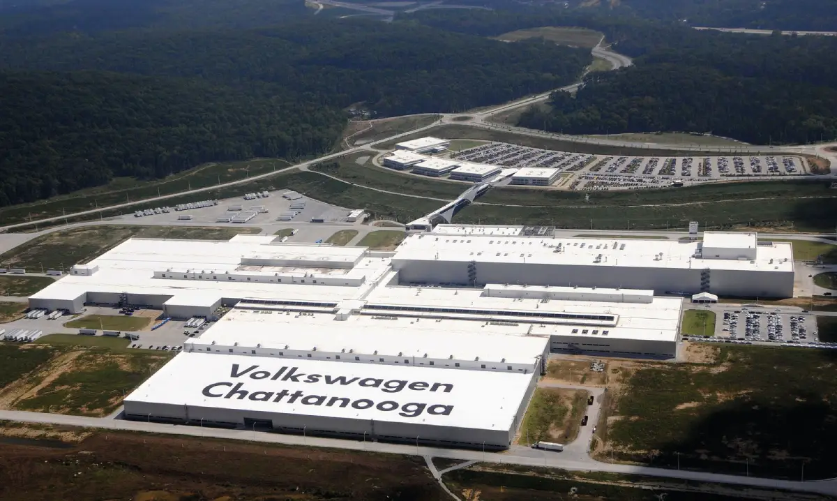 Volkswagen Chattanooga Plant aerial view