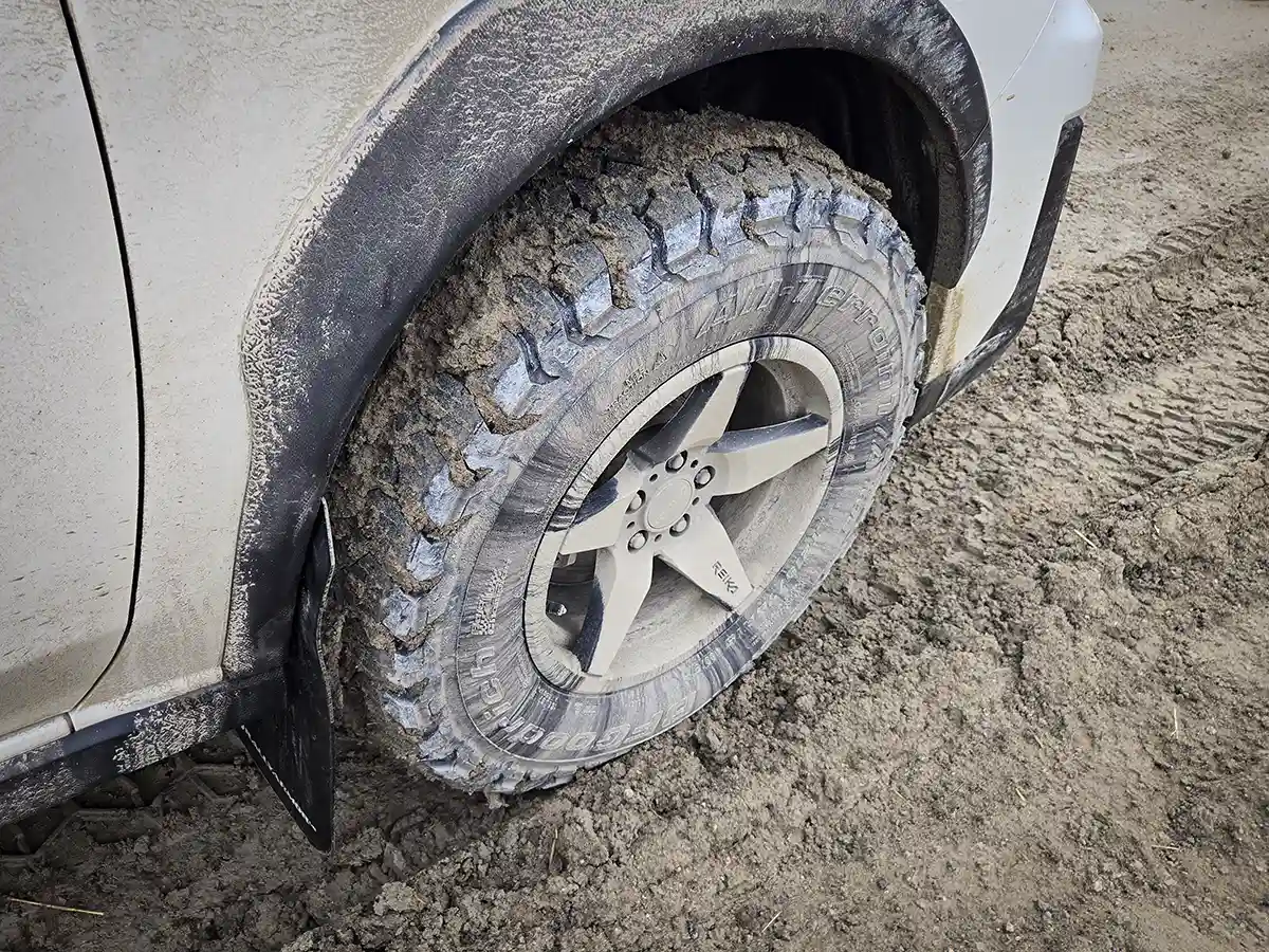 Dirty BFGoodrich KO3 tire