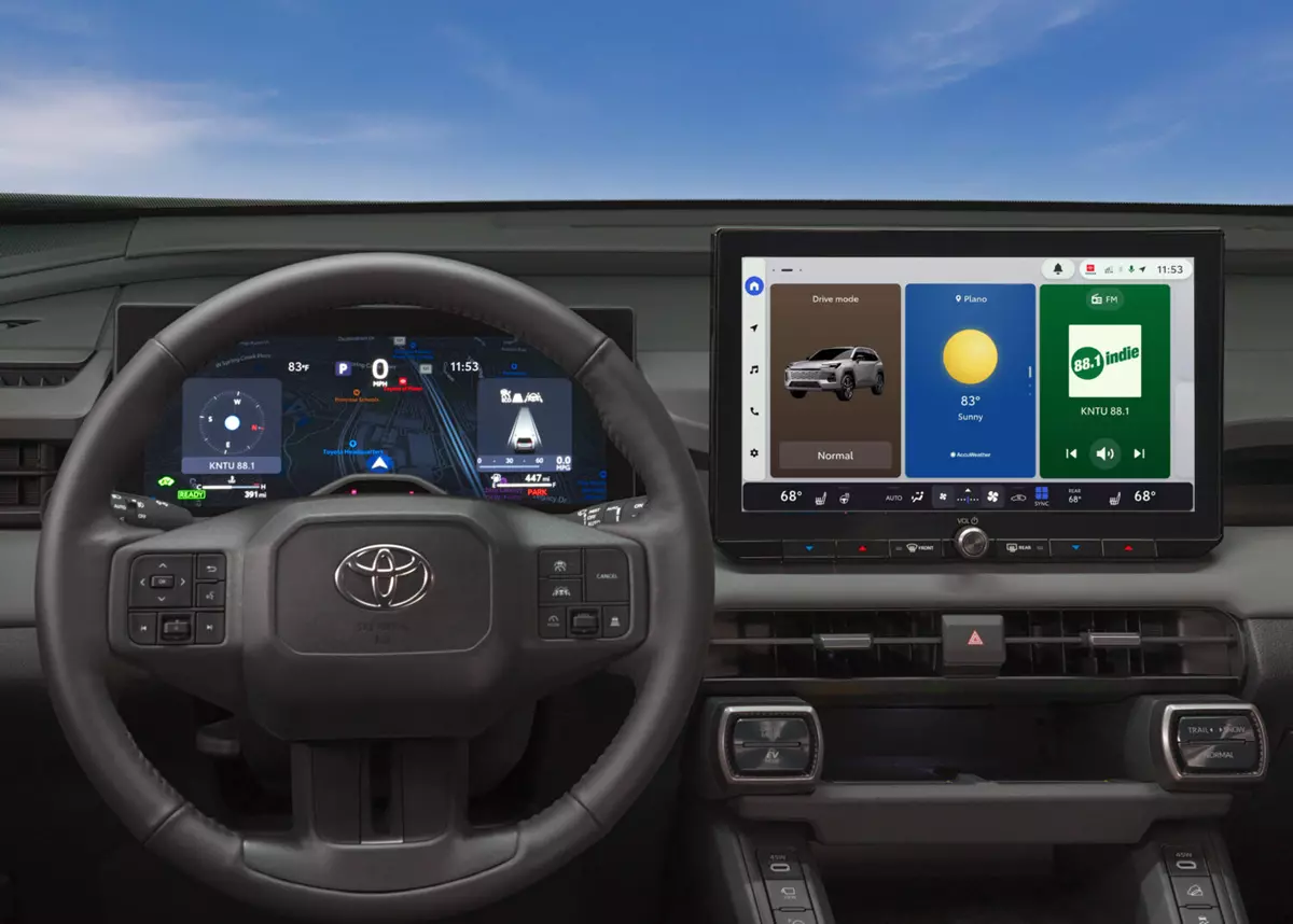 2026 Toyota RAV4 dashboard. (Photo courtesy of Toyota)