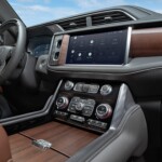 The Yukon Denali Ultimate provides a standard 10.2-inch-diagonal premium GMC infotainment system with Google built-in.