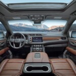 The Yukon Denali Ultimate's interior includes aluminum decor trim throughout.