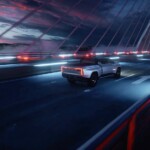 Ram 1500 Revolution Battery-electric Vehicle (BEV) Concept rear 3/4 driving