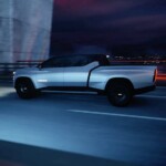 Ram 1500 Revolution Battery-electric Vehicle (BEV) Concept side profile driving